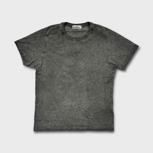 Stone Island Grey Dust Logo T-Shirt S