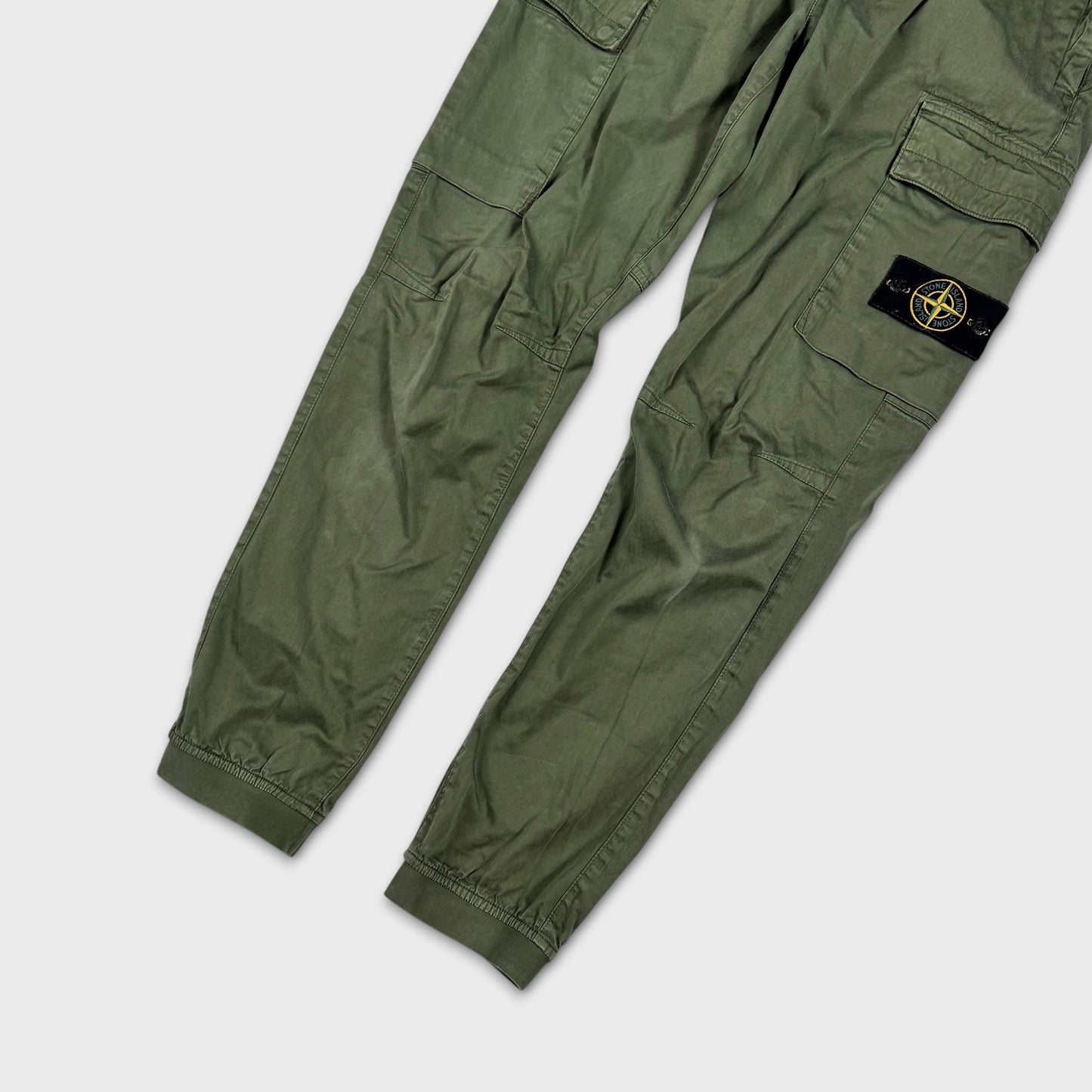Stone Island Olive Green Cargo Pants W32