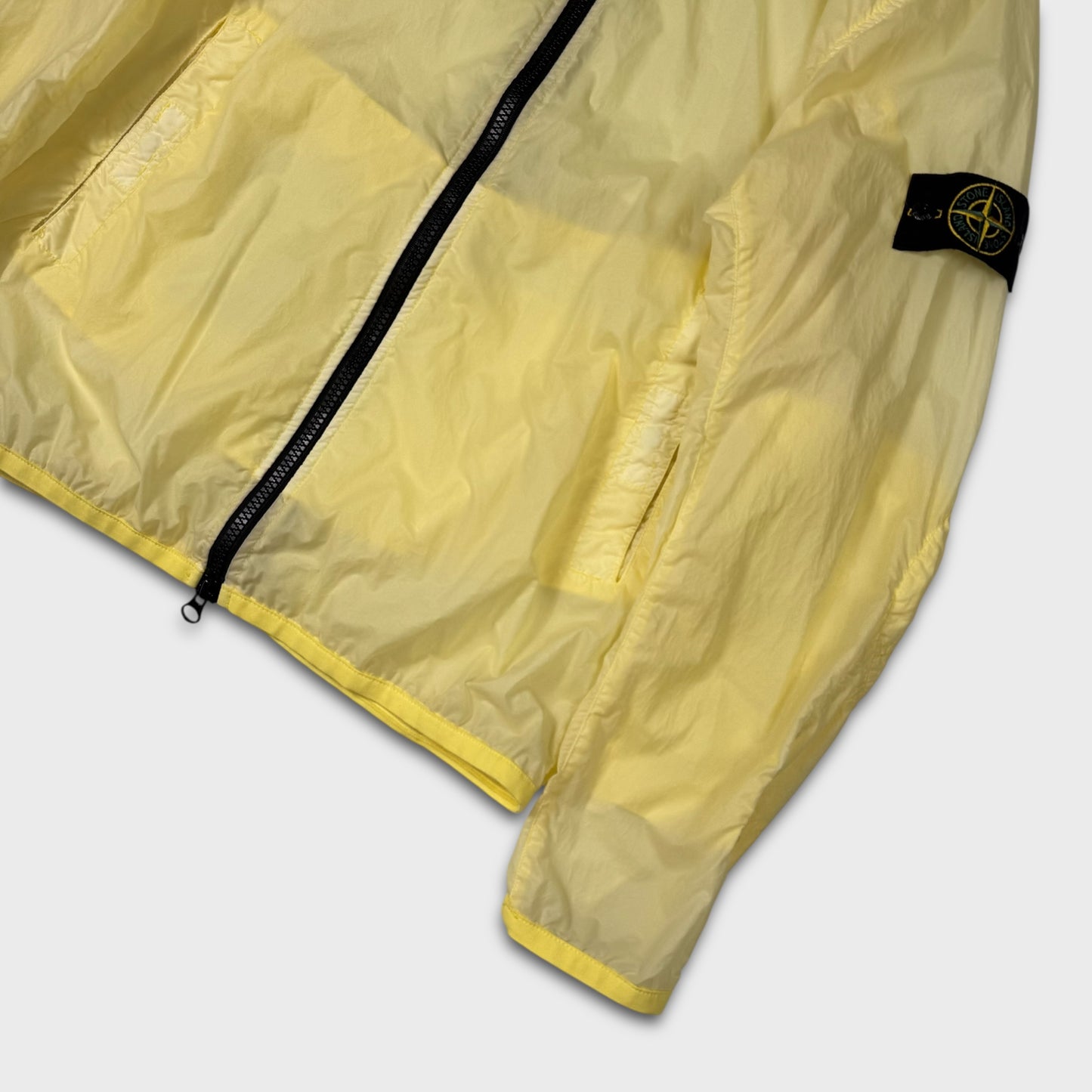 Stone Island Yellow Lamy Velour Jacket L