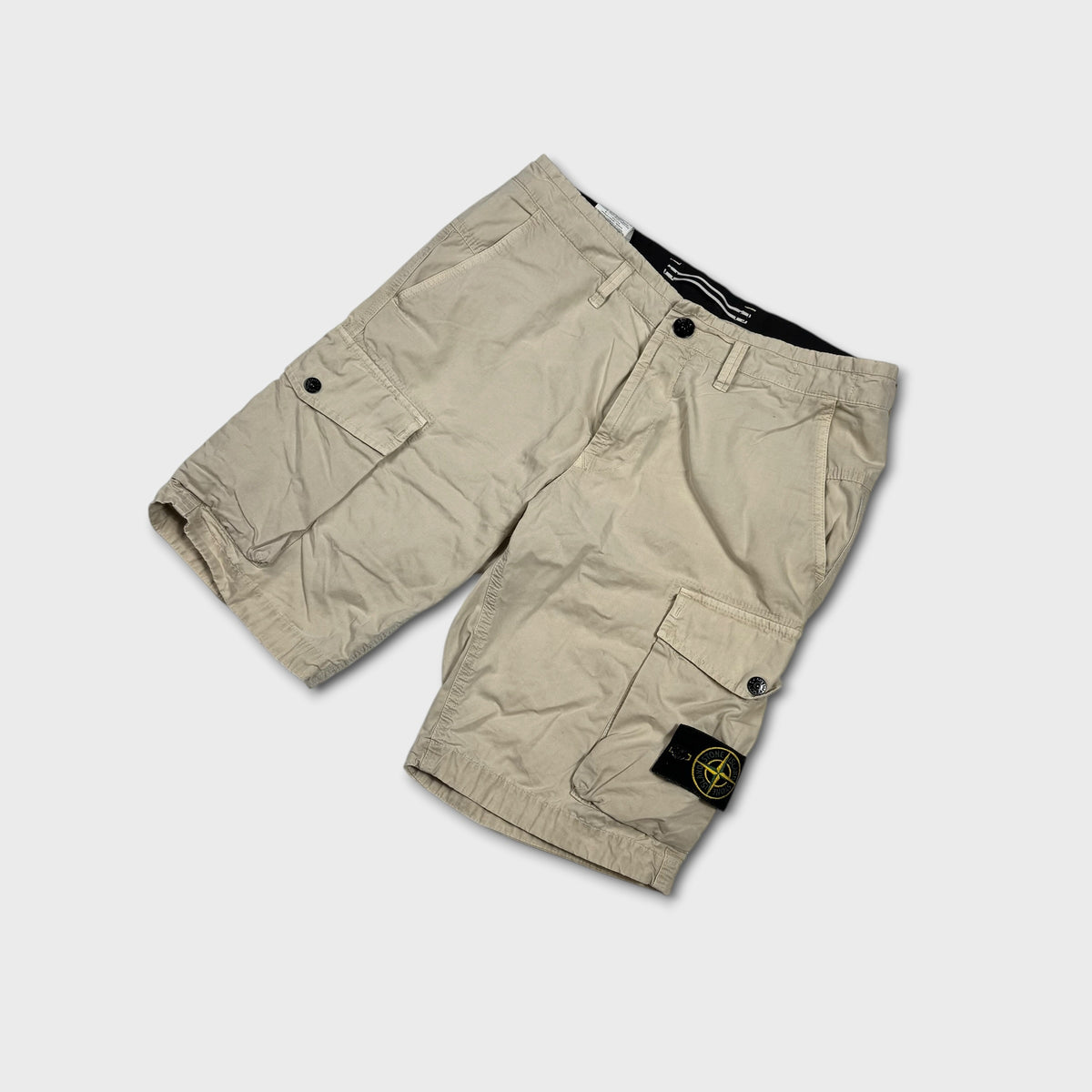 Stone Island Badge Cargo Shorts W32