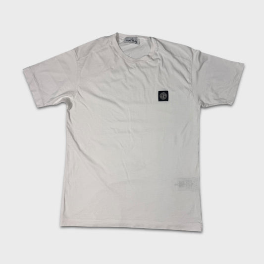 Stone Island White Compass Logo T-Shirt L