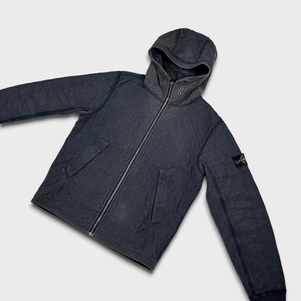 Stone Island 2010 Wave Quilted Reversible Jacket L