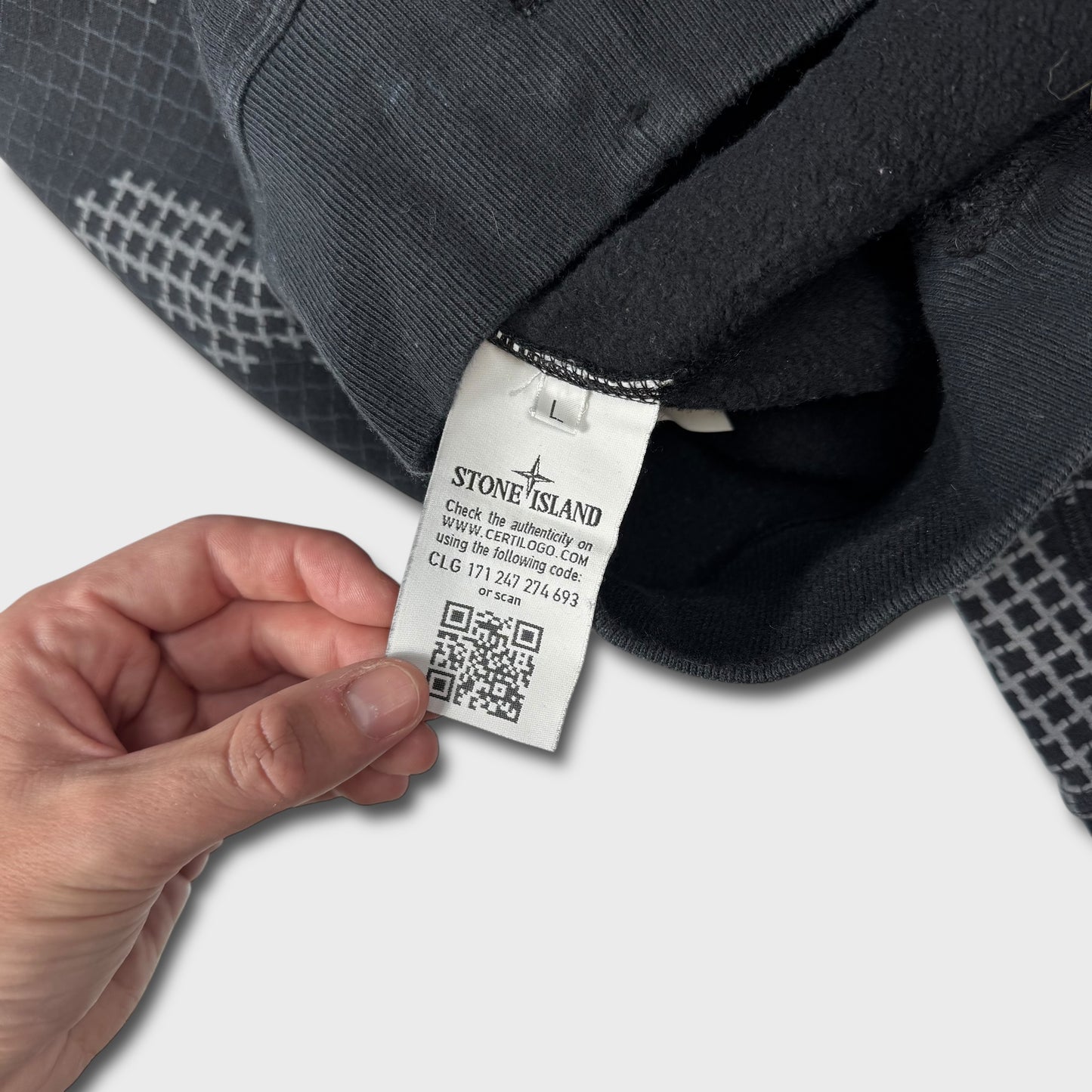 Stone Island Digital Camo Hoodie L