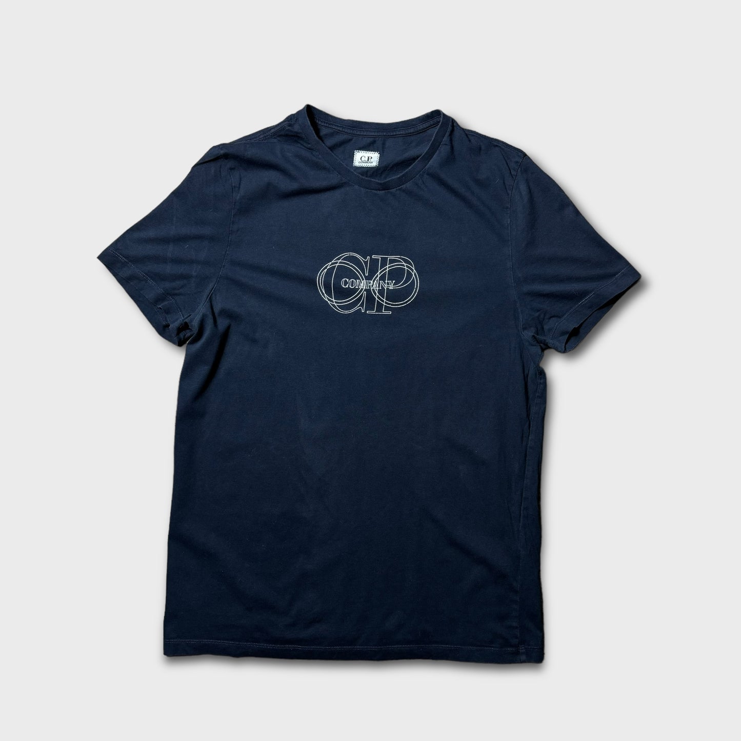 CP Company Navy 3D Logo T-Shirt L