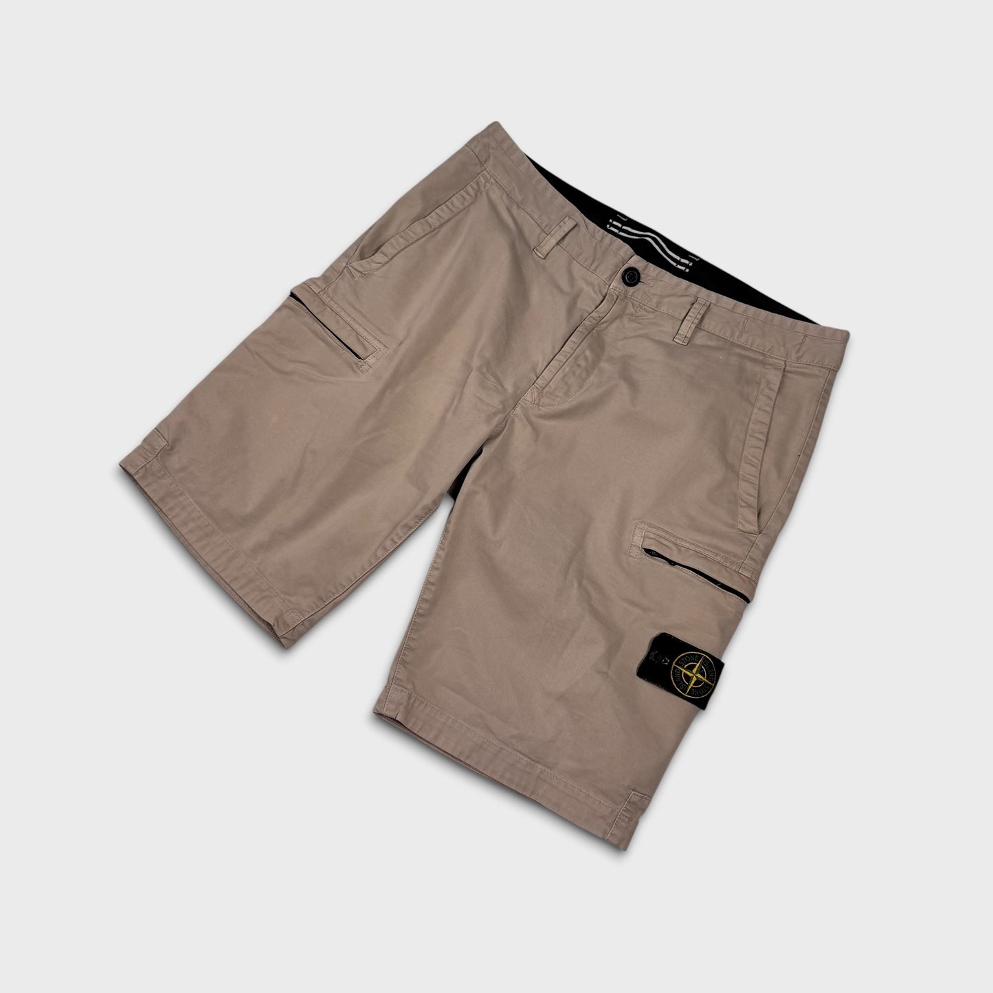 Stone Island Beige Cargo Shorts W33