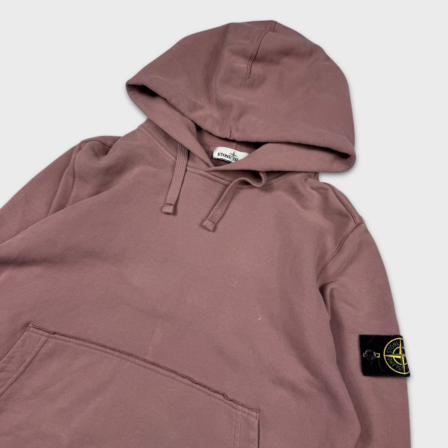 Stone Island Dusty Pink Pullover Hoodie L