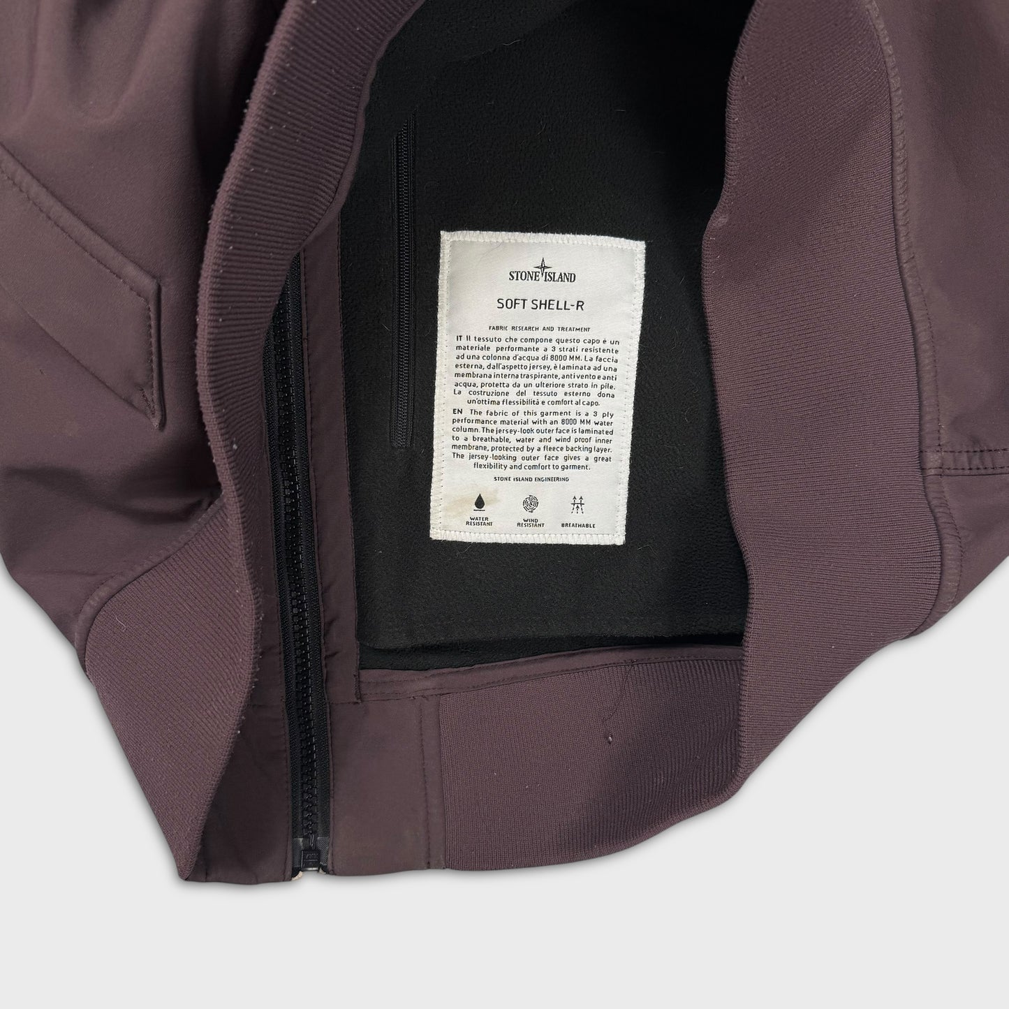 Stone Island Plum Soft Shell-R Jacket XL