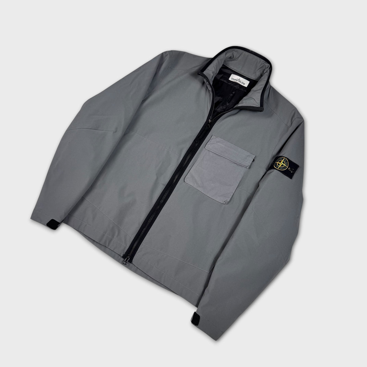 Stone Island Grey Primaloft Technology Soft Shell Jacket L