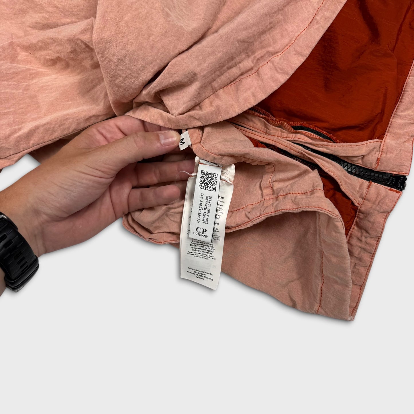 CP Company Salmon Pink Tela Windbreaker Jacket M