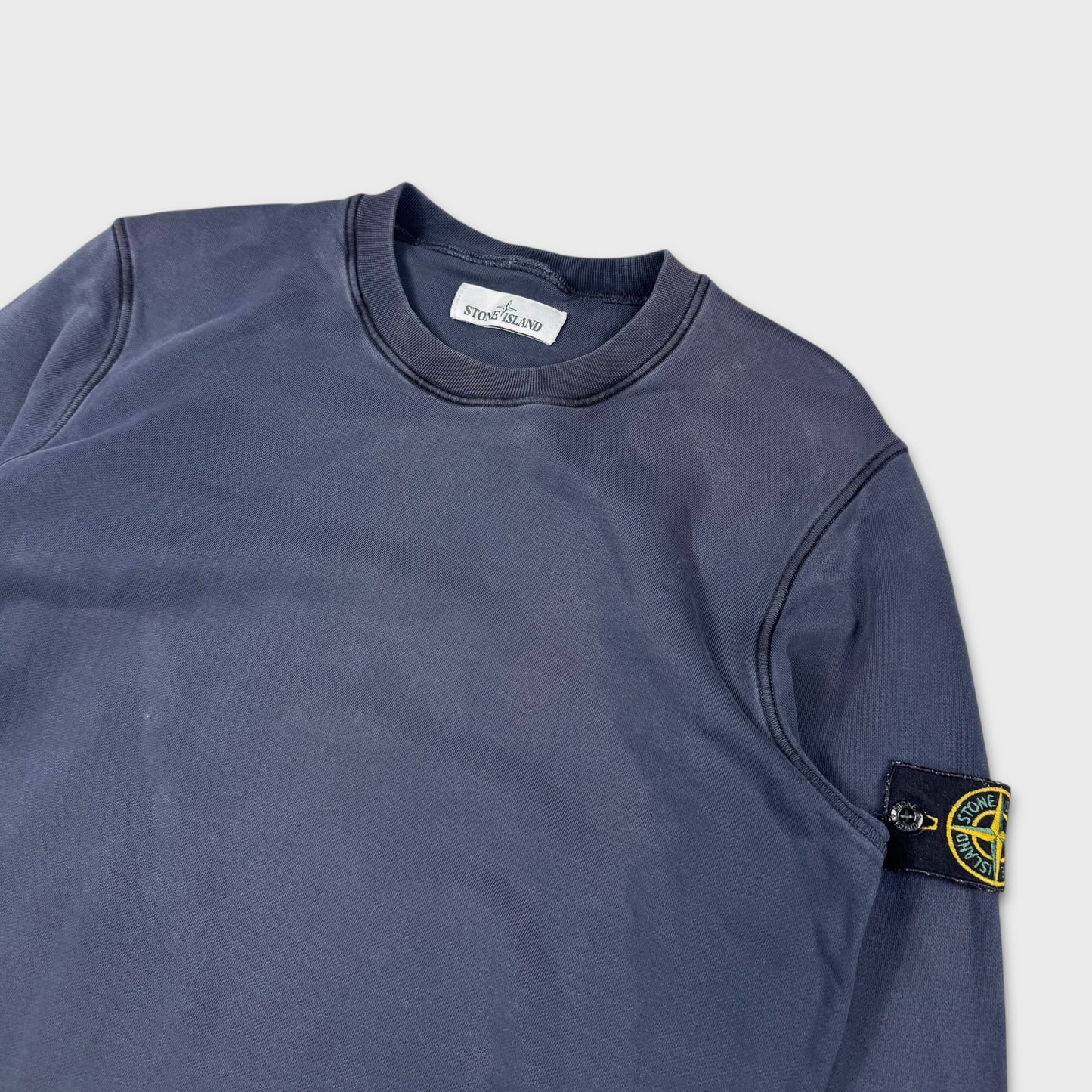 Stone Island Navy Crewneck Sweatshirt M