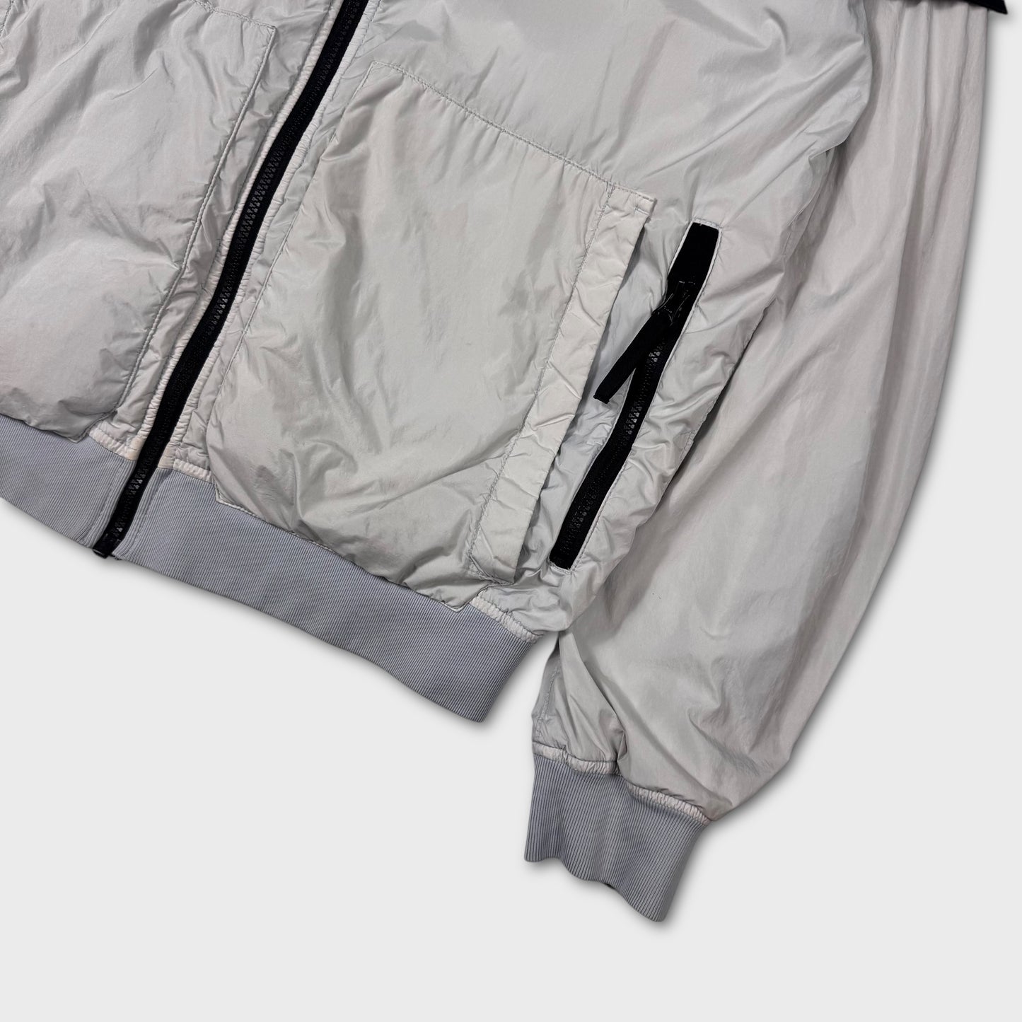 Stone Island Baby Blue Crinkle Reps NY Jacket XL
