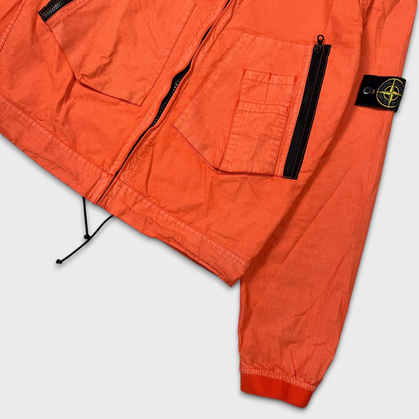 Stone Island 2006 Hooded Cotton Canvas Jacket M