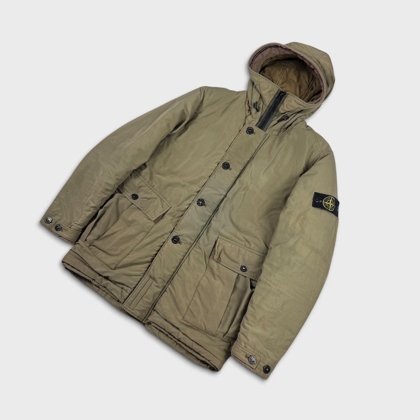 Stone Island Olive Primaloft Micro Reps Jacket M