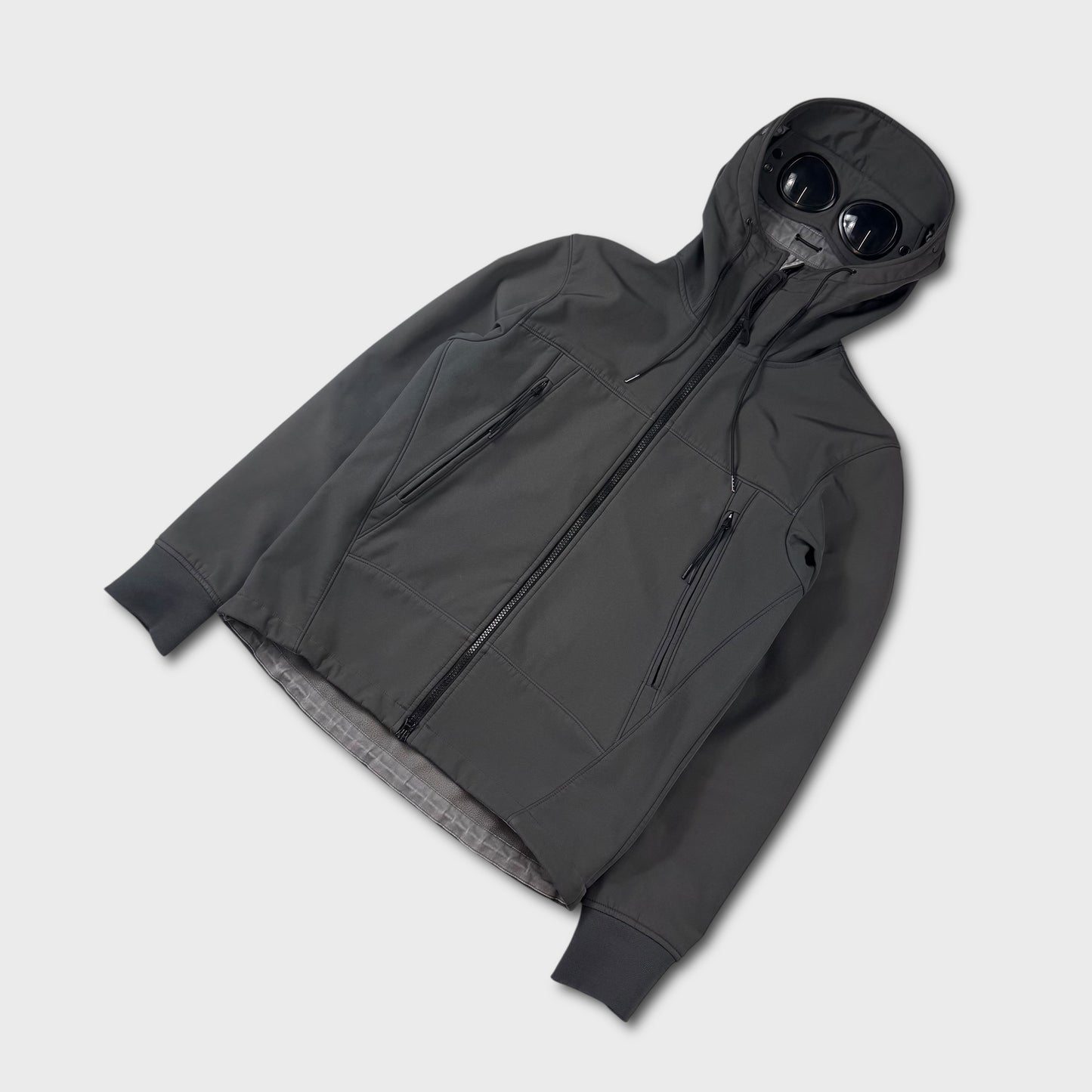 CP Company Charcoal Grey Goggle Soft Shell Jacket M