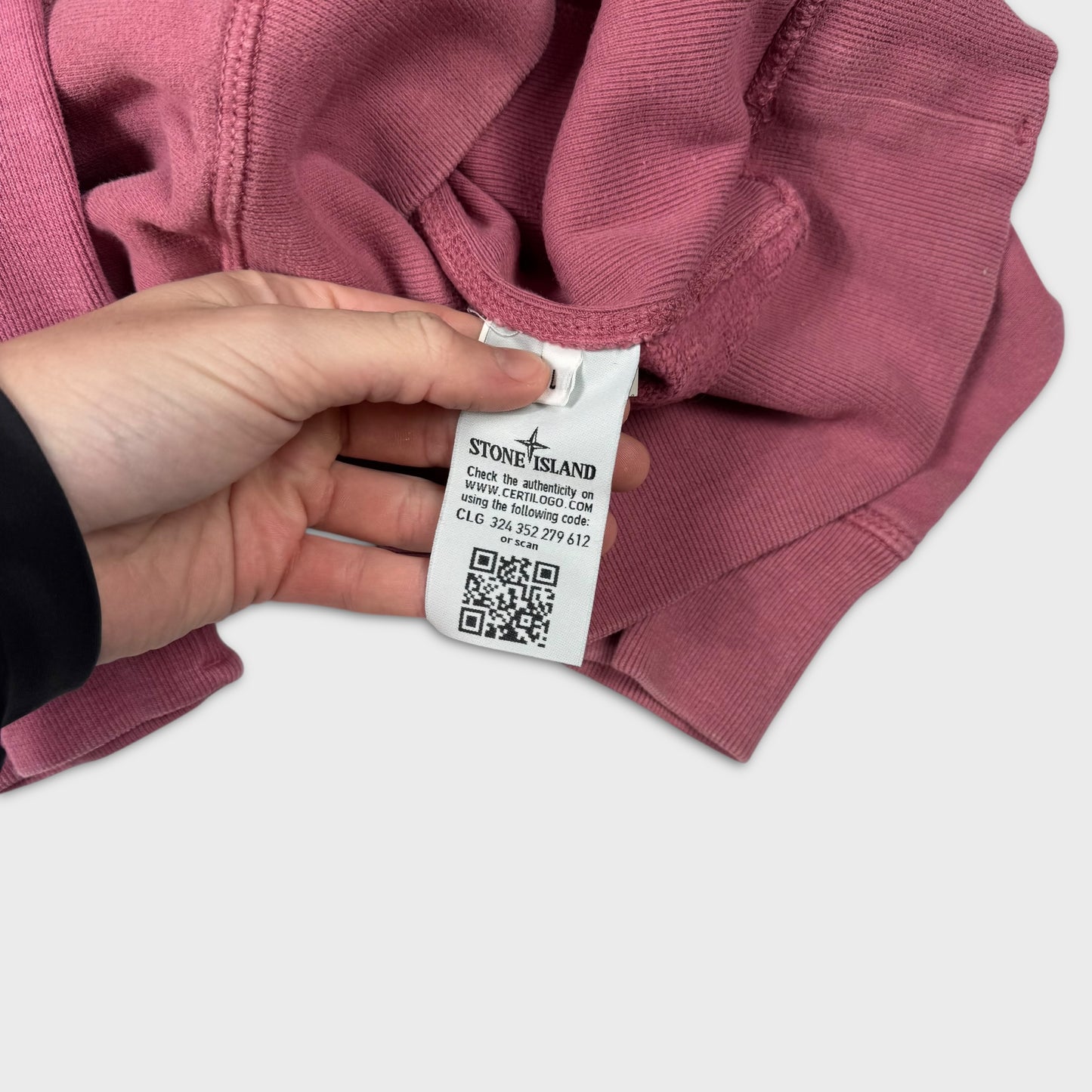 Stone Island Pink Crewneck Sweatshirt L