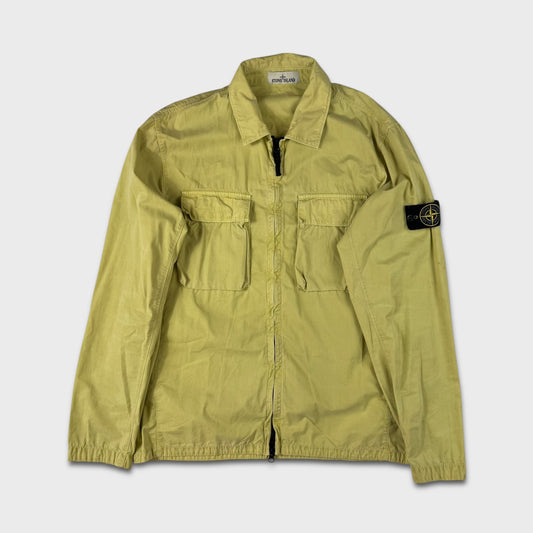 Stone Island Lime / Yellow Full Zip Overshirt XL