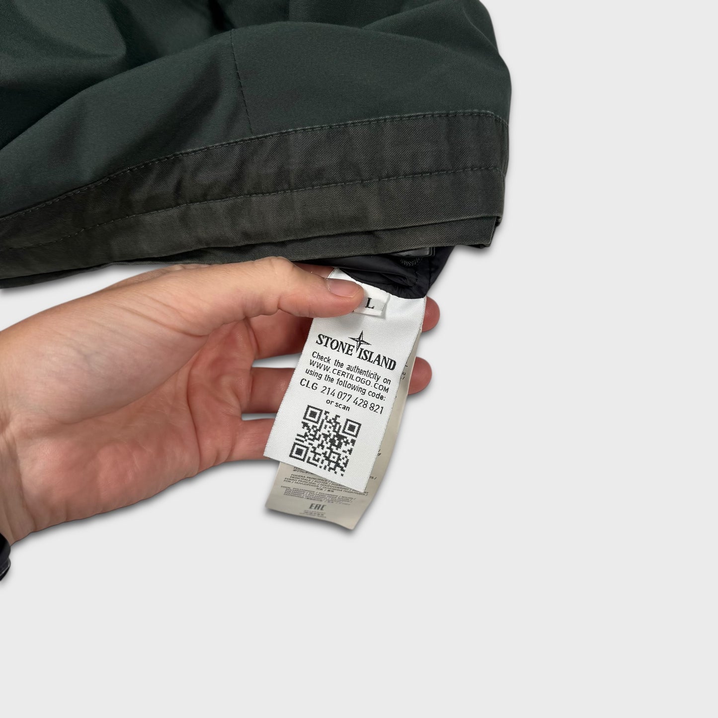 Stone Island Petrol Green Primaloft Soft Shell Jacket L