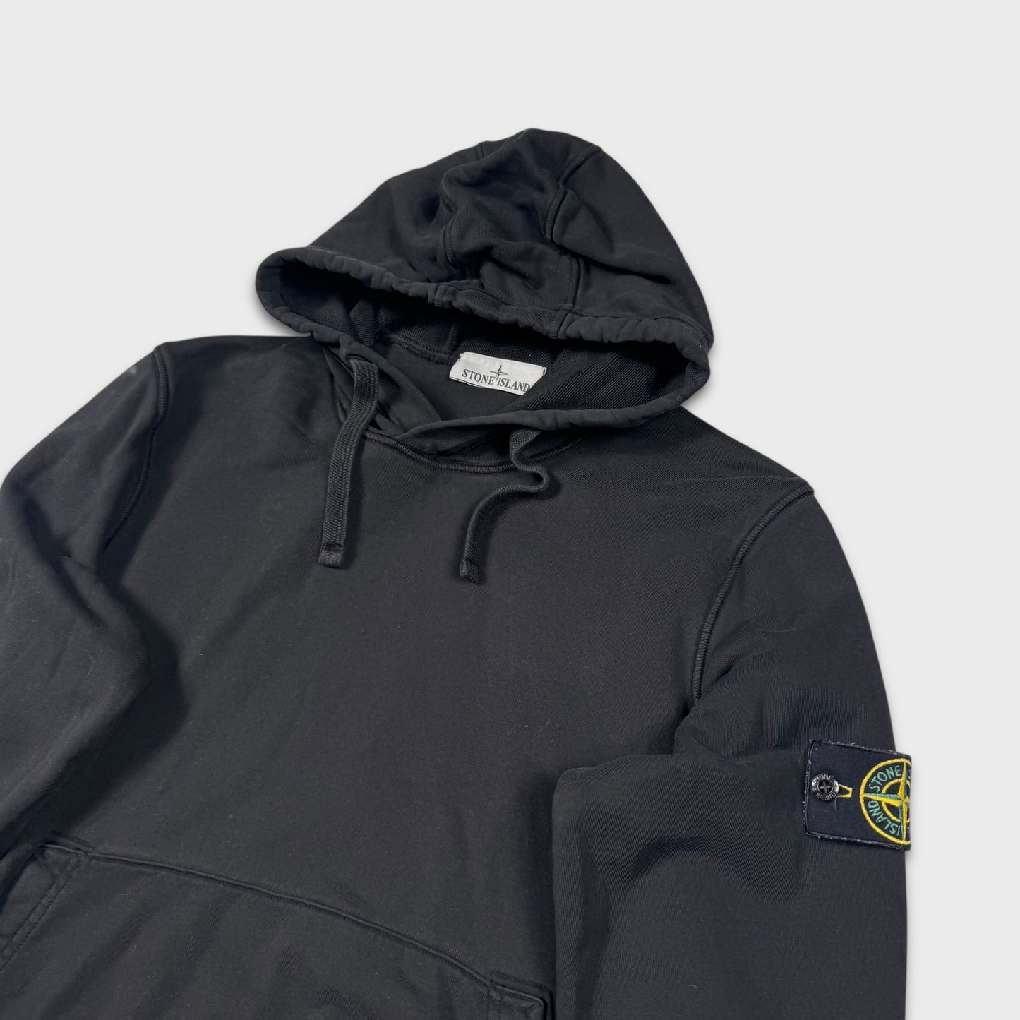 Stone Island Black Pullover Hoodie M