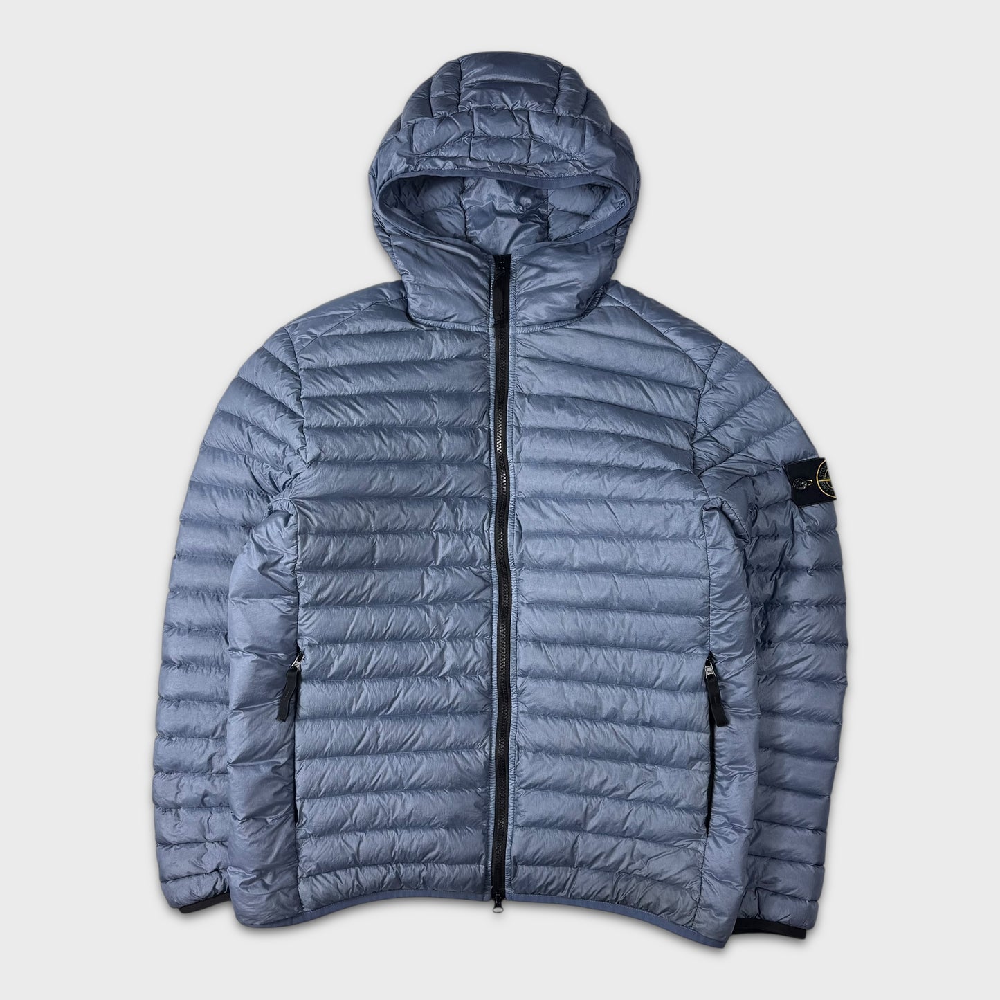 Stone Island Sky Blue Loom Woven Down Chambers R-Nylon Jacket M