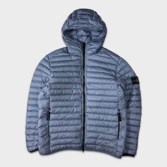 Stone Island Sky Blue Loom Woven Down Chambers R-Nylon Jacket M