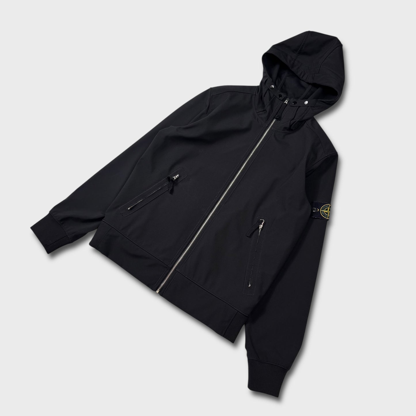 Stone Island Black Soft Shell-R Jacket M