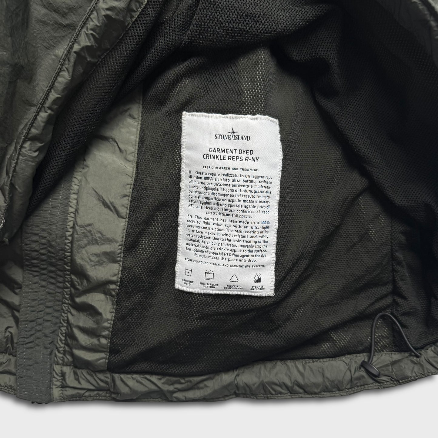 Stone Island Garment Dyed Crinkle Reps R-NY Jacket 3XL