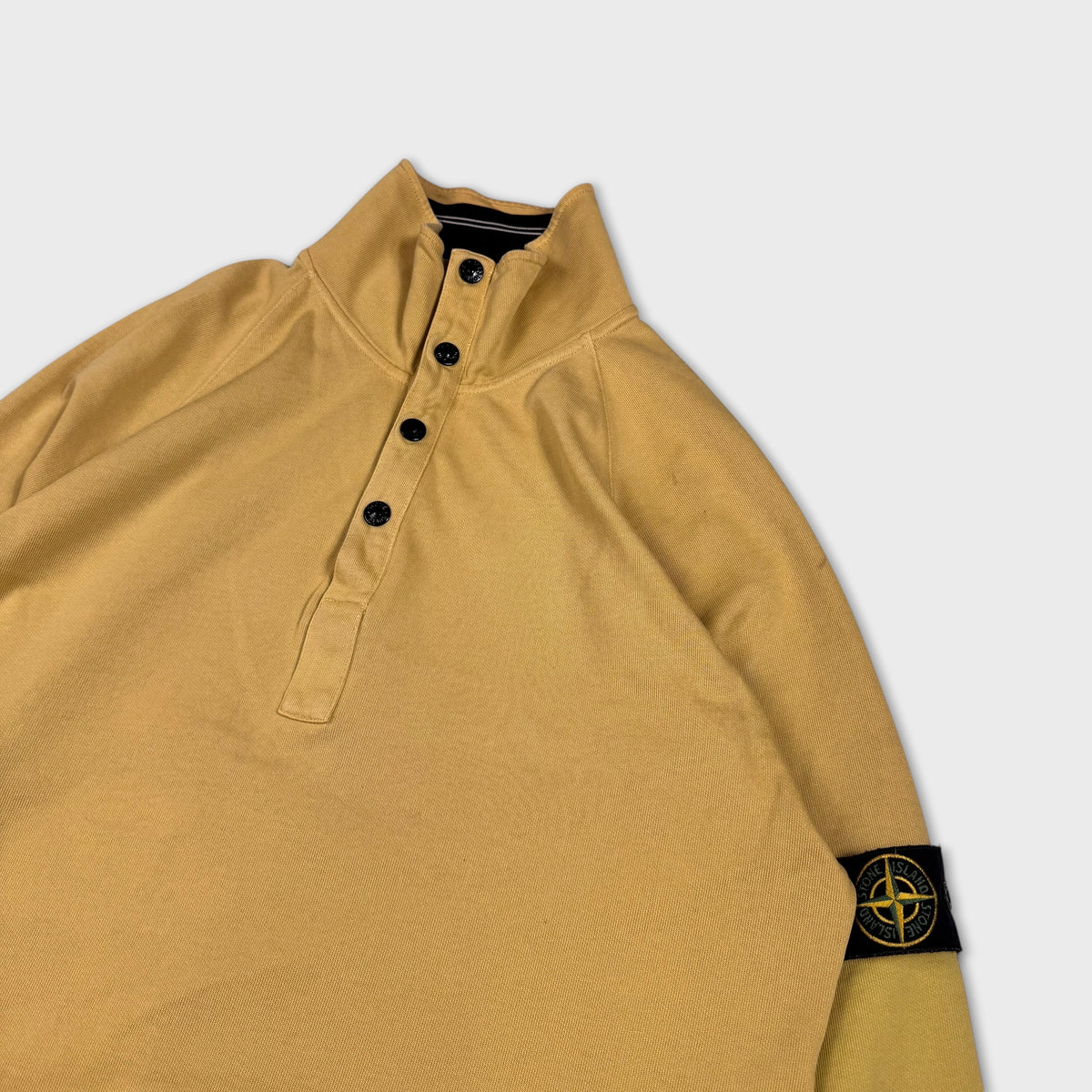 Stone Island Yellow 2010 Quarter Zip XL