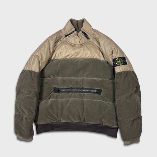 Stone Island Cotton Velvet Down-TC w/ Reverse Lamy Flock Jacket M