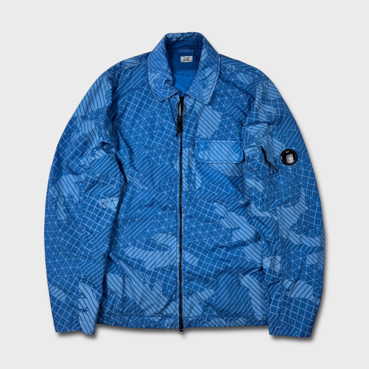CP Company Blue Camo Net Overshirt Jacket XL