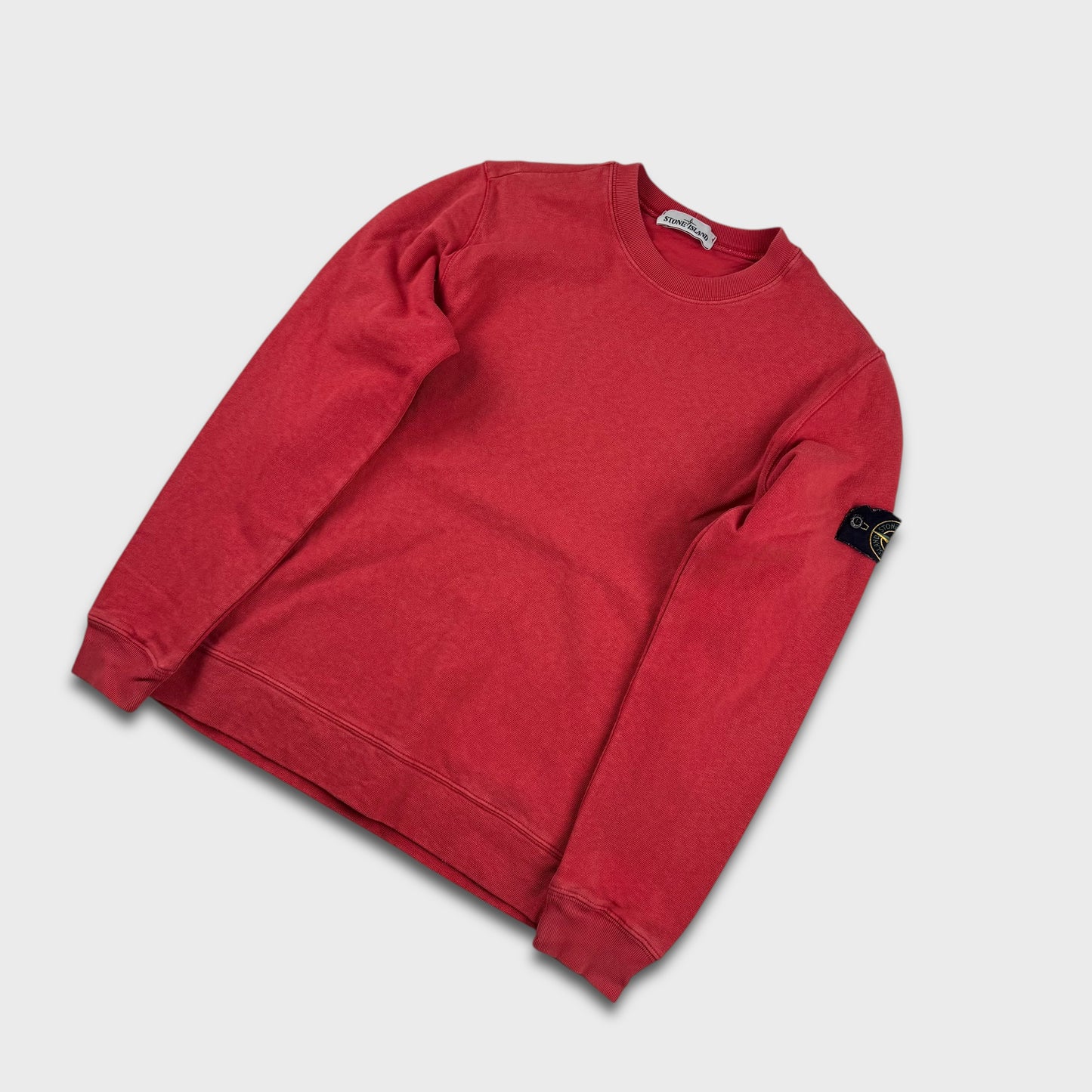 Stone Island Red Crewneck Sweatshirt S