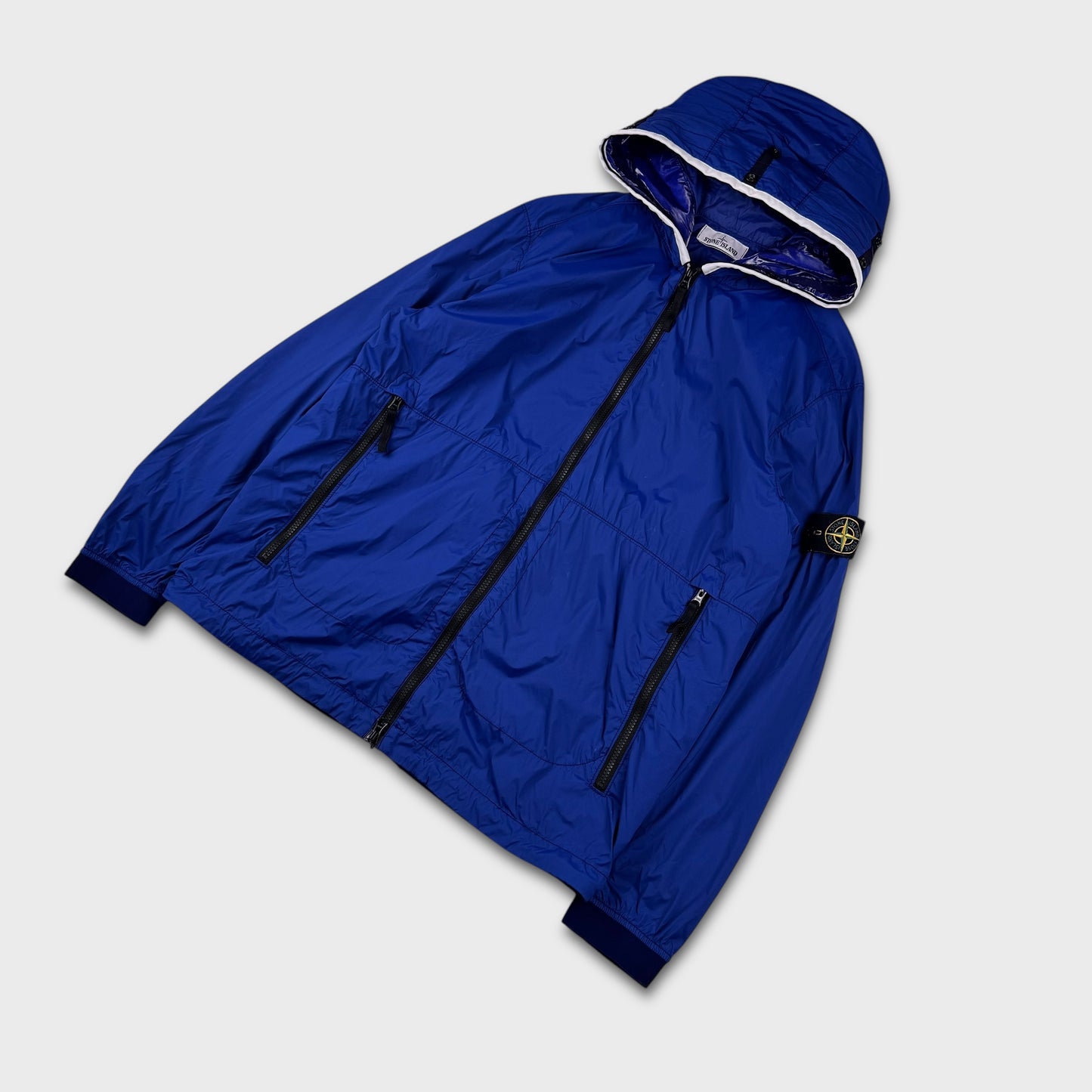 Stone Island Royal Blue Skin Touch Nylon TC Jacket L