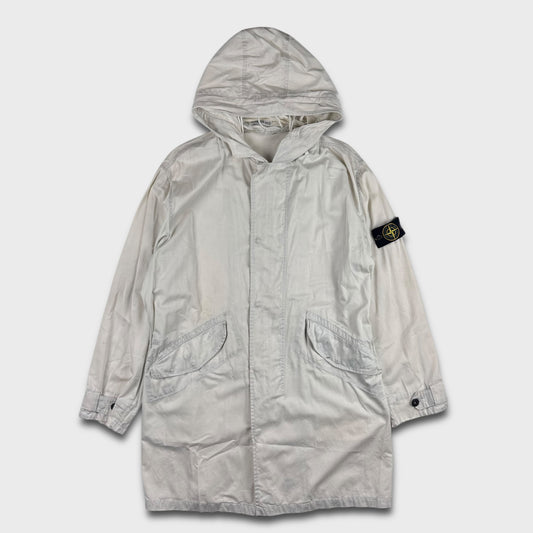 Stone Island AW2001 Raso Gommato Parka Jacket L