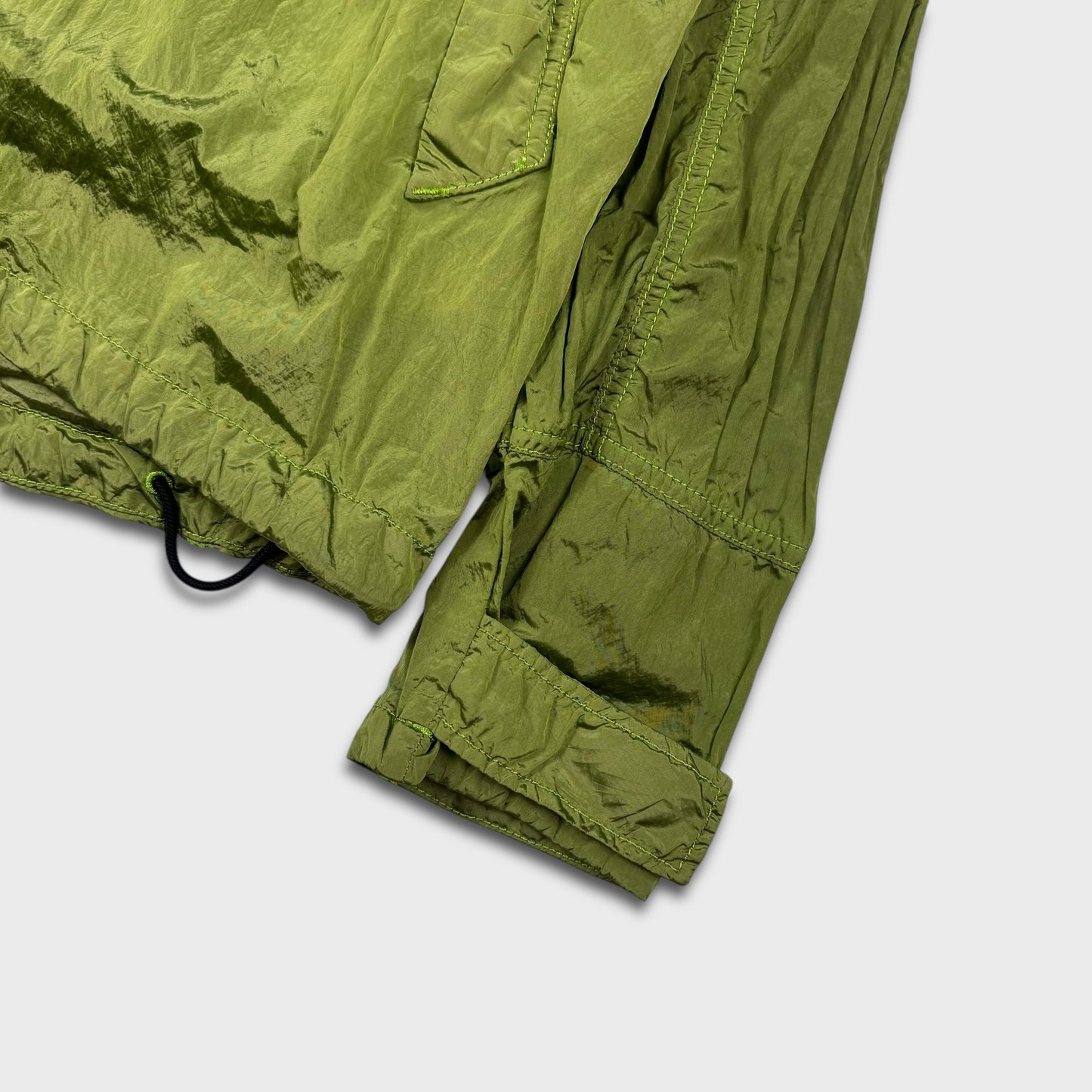 Stone Island Lime Green Nylon Metal Watro Jacket L