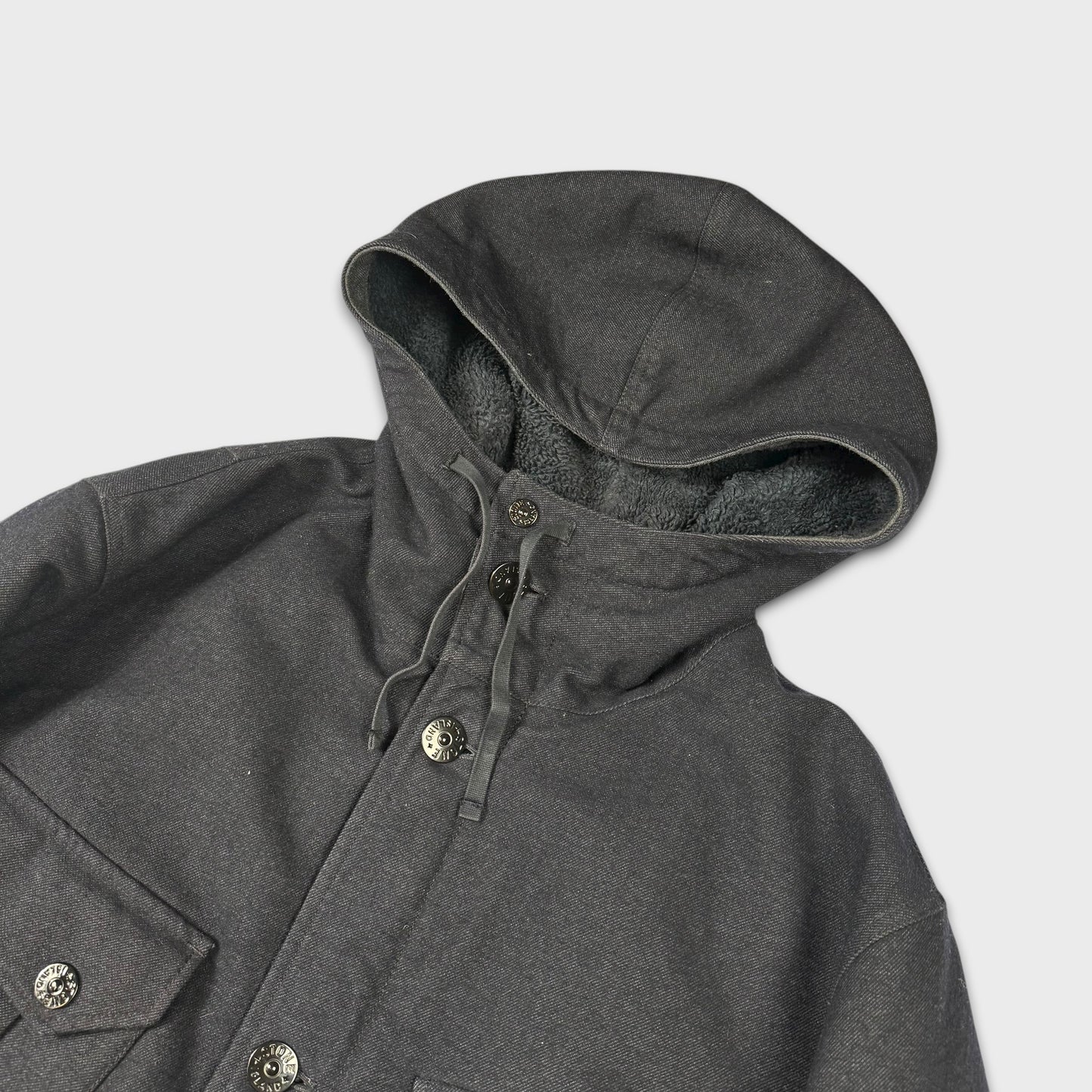 Stone Island Navy Heavyweight Saia Doppia Faccia Jacket 3XL