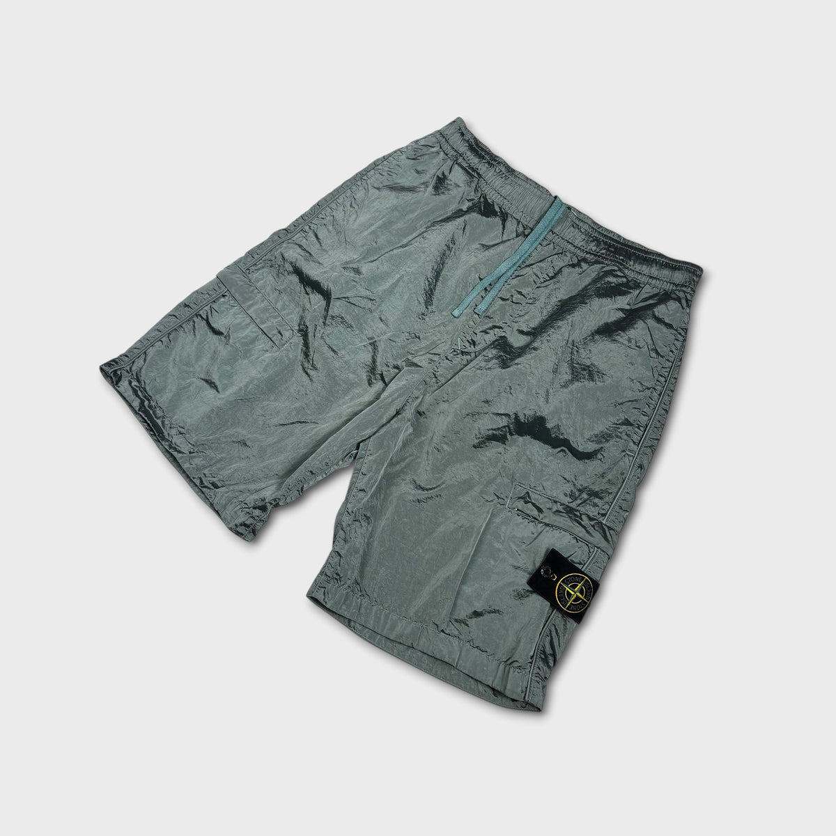 Stone Island Nylon Metal Badge Cargo Shorts W32