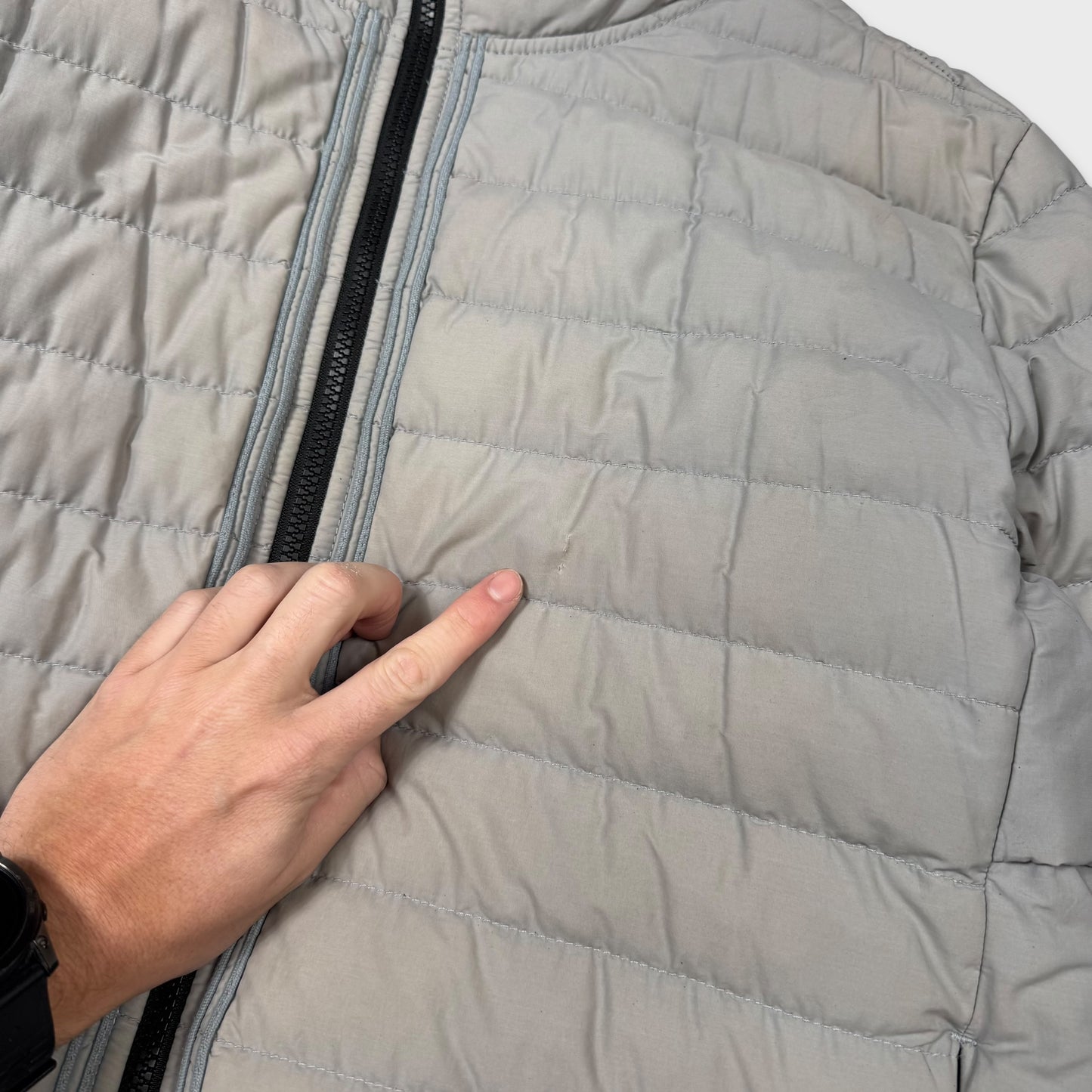 Stone Island Grey O-Cotton R-Nylon Tela Jacket XL