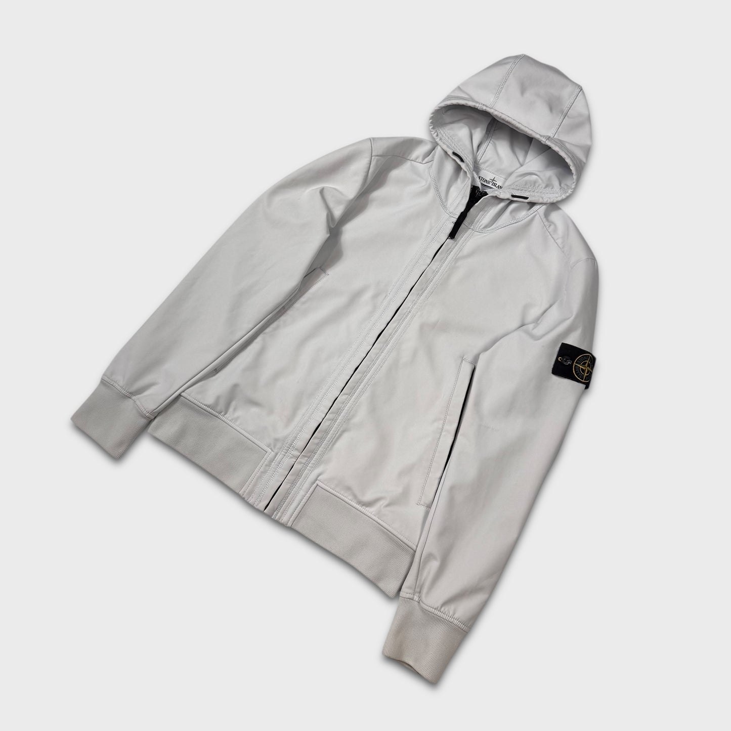 Stone Island Ice White Light Soft Shell-R Jacket L