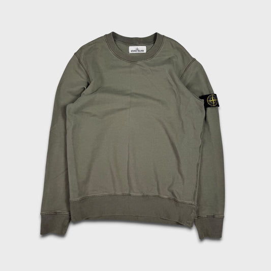 Stone Island Olive Crewneck Sweatshirt M