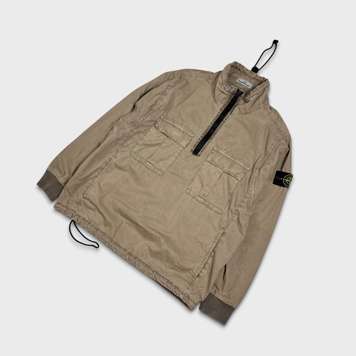 Stone Island Khaki Pullover Smock Jacket M