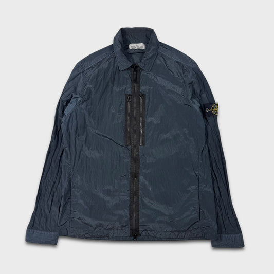 Stone Island Navy Nylon Metal Overshirt XL