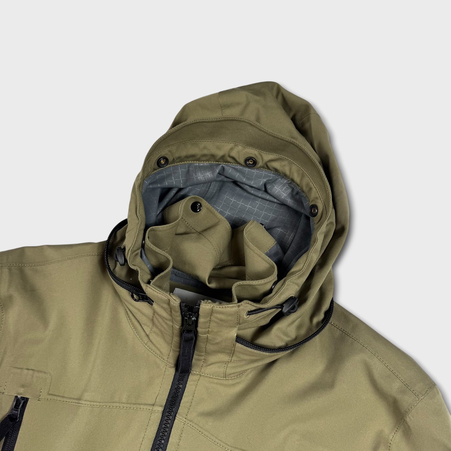 Stone Island Khaki Light Grid Soft Shell Jacket S