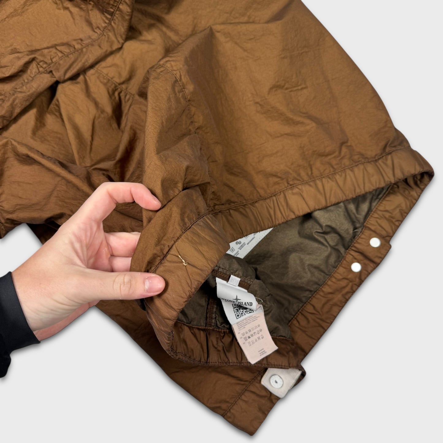 Stone Island Brown Membrana TC Jacket 3XL