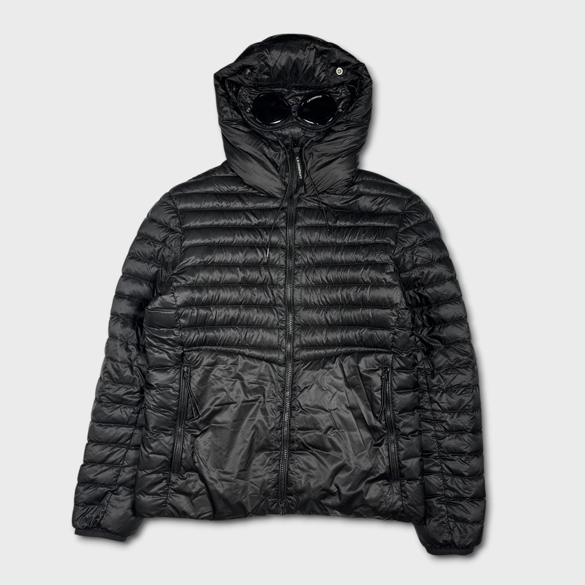 CP Company Black DD Shell Puffer Goggle Jacket M