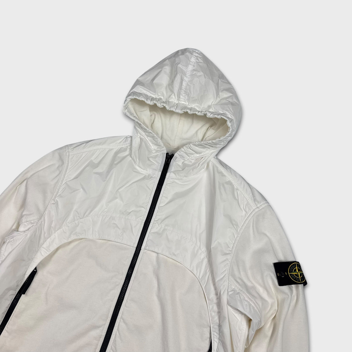 Stone Island Garment Dyed Crinkle Reps NY Jersey Jacket L