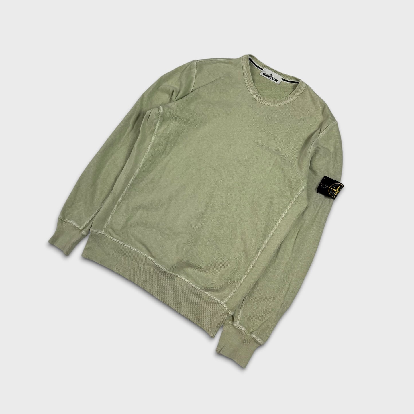 Stone Island Green Crewneck Sweatshirt L