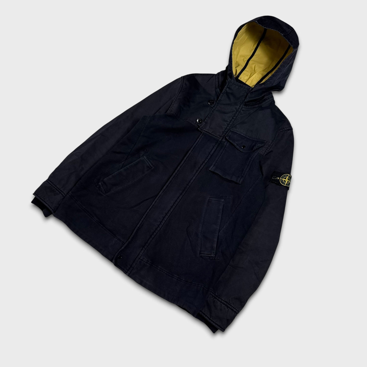 Stone Island Raso Hybrid Hooded Jacket L