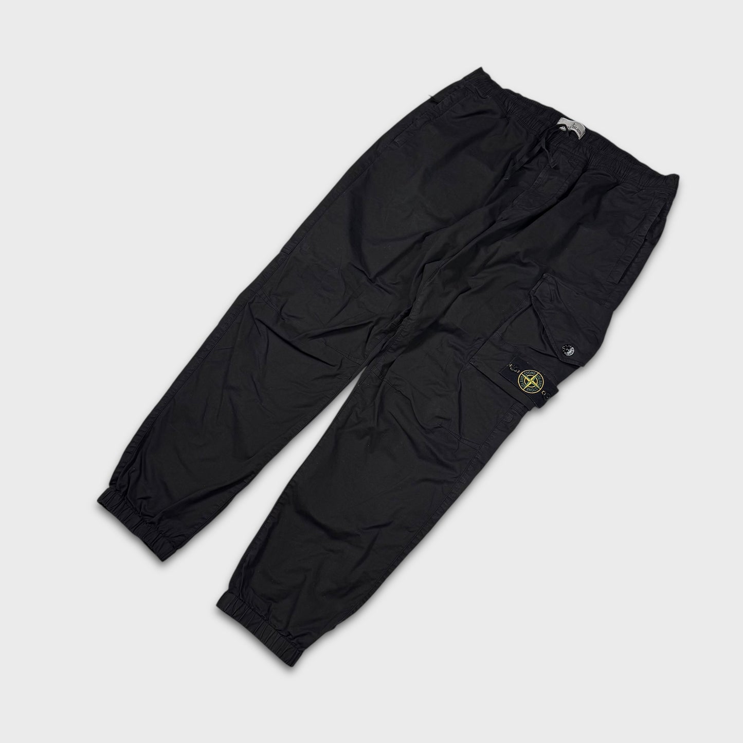 Stone Island Black Cargo Pants W36