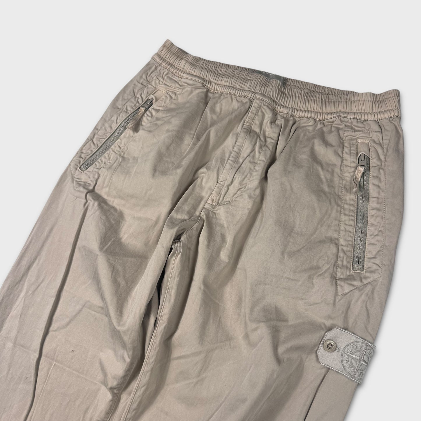 Stone Island Beige Ghost Cargo Pants W32