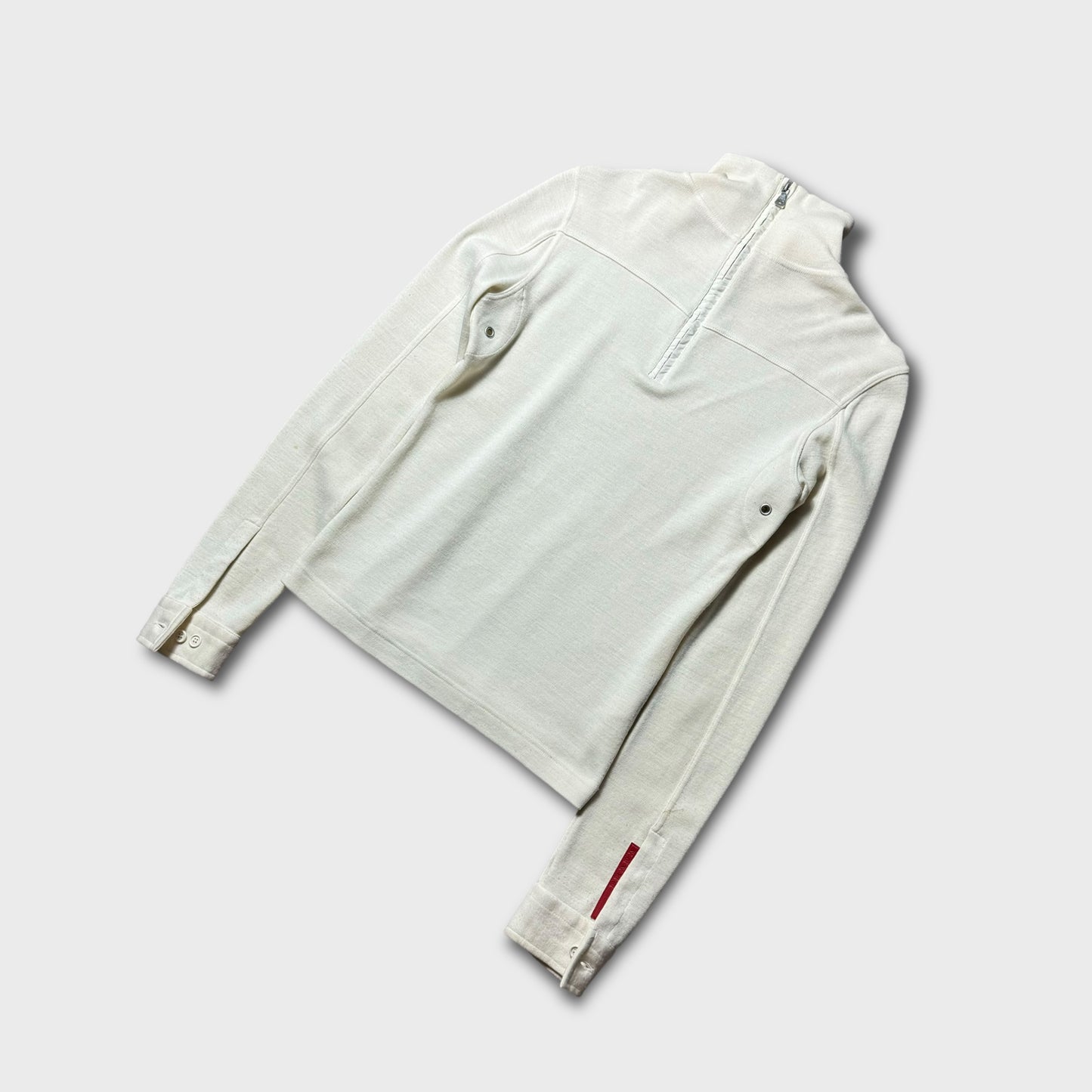 Prada Sport Women’s Bone Quarter Zip 6/8