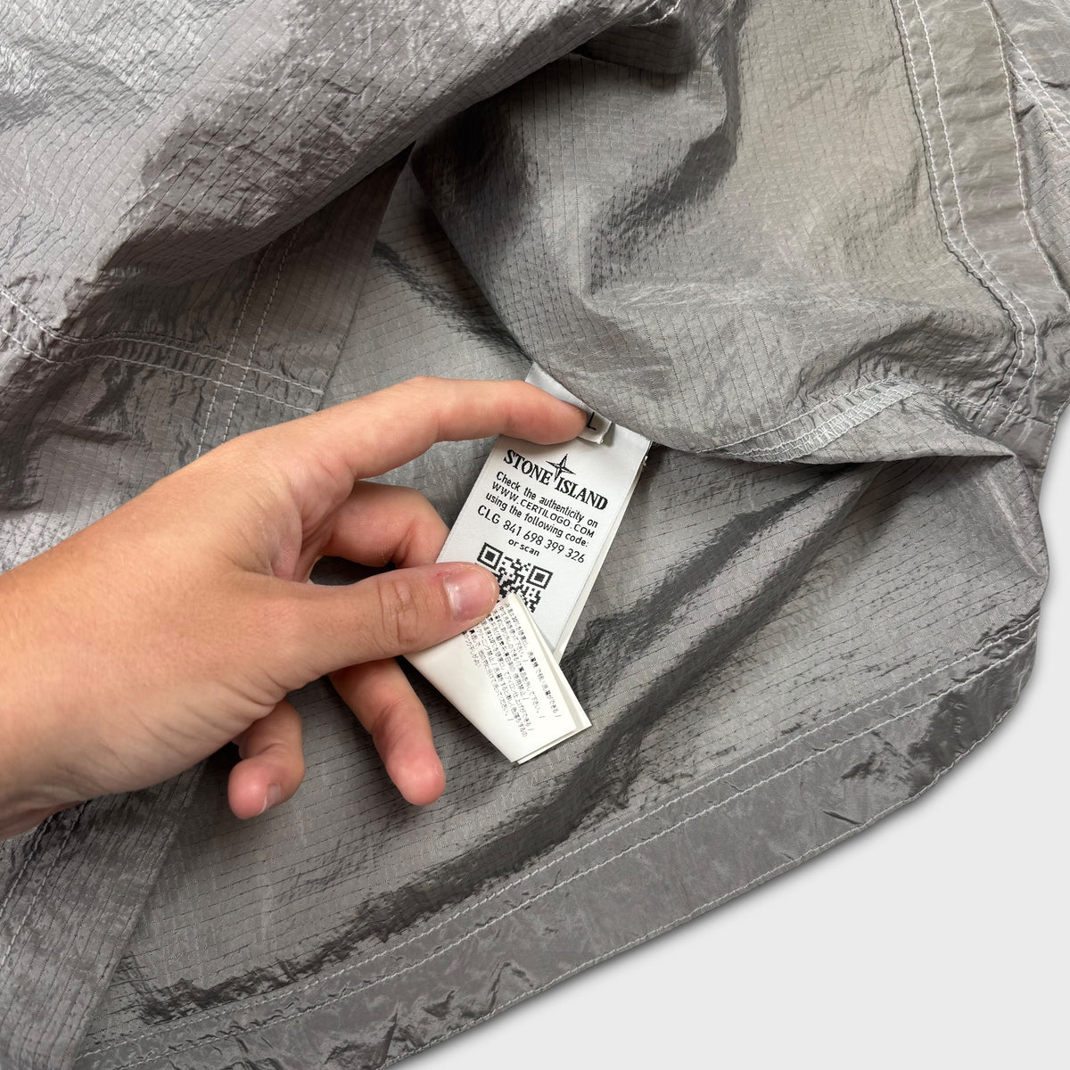 Stone Island Nylon Metal Full Zip Overshirt L